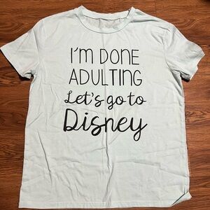 Light Blue Disney Adulting Graphic T-Shirt